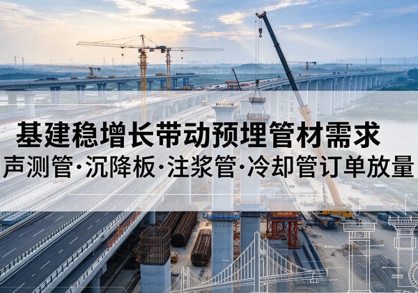 东兰基建稳增长带动预埋监测管材需求，声测管、沉降板、注浆管订单持续放量